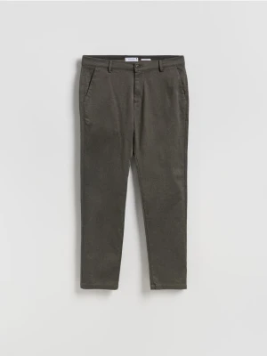 Reserved - Spodnie chino slim fit - ciemnozielony
