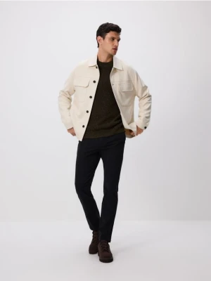 Reserved - Spodnie chino slim fit - czarny