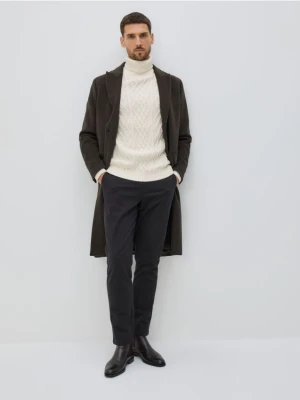 Reserved - Spodnie chino slim fit - czarny