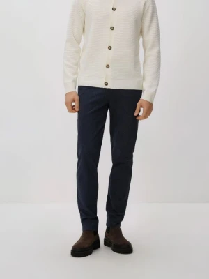 Reserved - Spodnie chino slim fit - granatowy