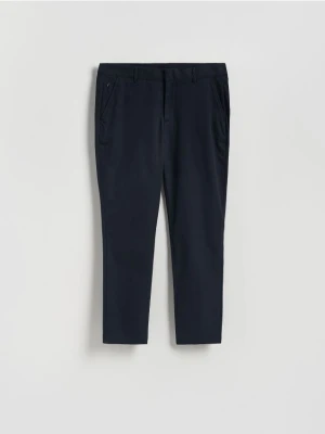 Reserved - Spodnie chino slim fit - granatowy