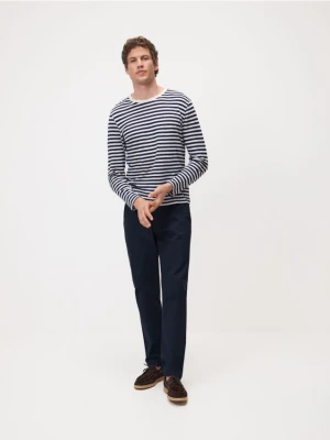 Reserved - Spodnie chino slim fit - granatowy