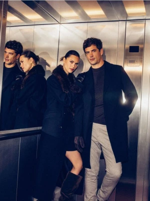 Reserved - Spodnie chino slim fit - szary