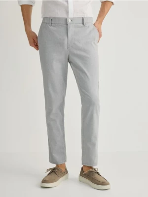 Reserved - Spodnie chino slim - jasnoszary