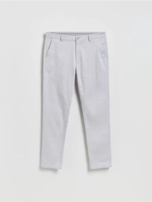 Reserved - Spodnie chino slim - lawendowy