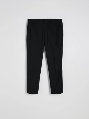 Reserved - Spodnie chino slim z kantem - czarny