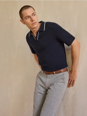 Reserved - Spodnie chino slim z wiskozą - szary