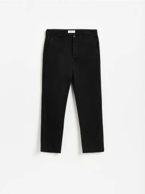 Reserved - Spodnie chino straight - czarny