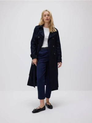 Reserved - Spodnie chino z paskiem - granatowy