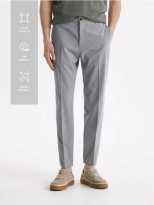 Reserved - Spodnie comfort fit - jasnoszary
