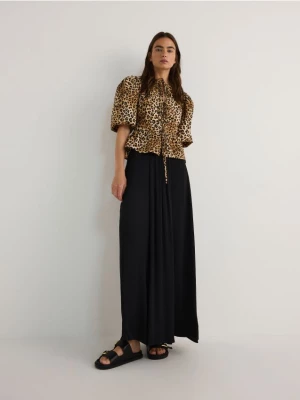 Reserved - Spodnie culotte - czarny