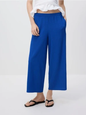 Reserved - Spodnie culotte - granatowy