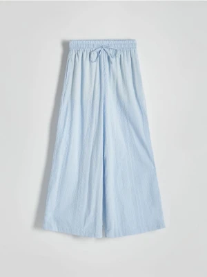 Reserved - Spodnie culotte - jasnoniebieski