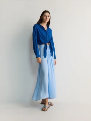 Reserved - Spodnie culotte - jasnoniebieski