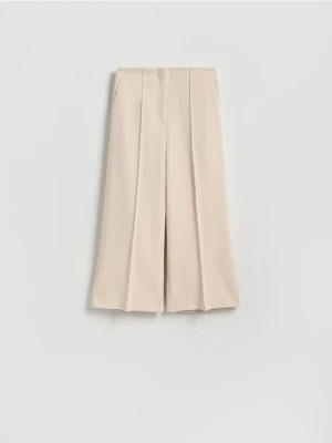 Zdjęcie produktu Reserved - Spodnie culotte z kantem - beżowy
