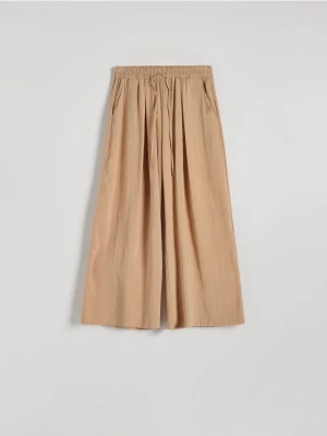 Reserved - Spodnie culotte z modalu - brzoskwiniowy