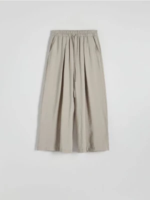 Reserved - Spodnie culotte z modalu - jasnoszary