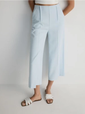 Reserved - Spodnie culotte z wiskozą - jasnoturkusowy