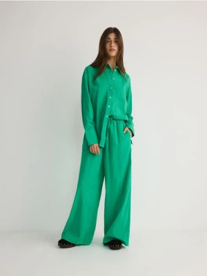 Reserved - Spodnie culotte - zielony
