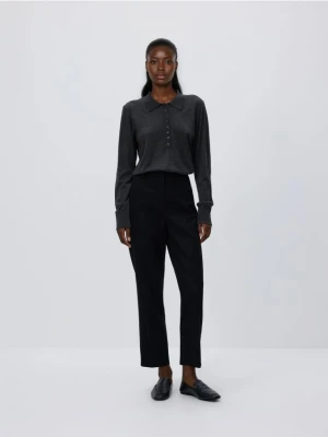 Reserved - Spodnie cygaretki - czarny