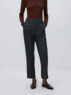 Reserved - Spodnie cygaretki - szary