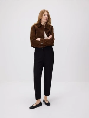 Reserved - Spodnie cygaretki z kantem - czarny