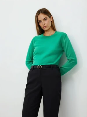 Reserved - Spodnie cygaretki z paskiem - czarny