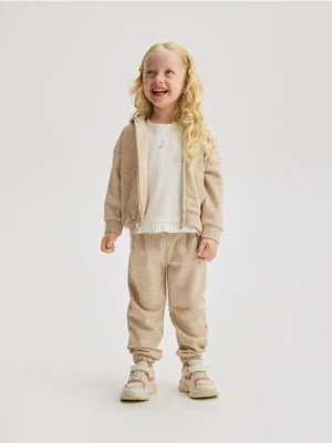 Reserved - Spodnie dresowe - beżowy