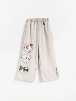 Reserved - Spodnie dresowe Hello Kitty and Friends x The Powerpuff Girls - brązowy