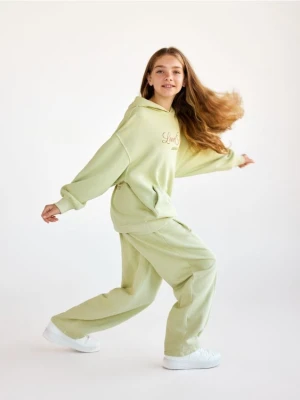 Reserved - Spodnie dresowe - jasnozielony