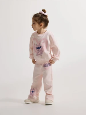 Reserved - Spodnie dresowe Lilo i Stitch - pastelowy róż