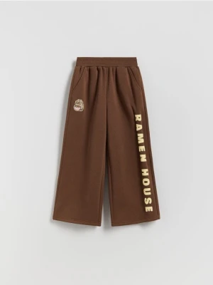 Reserved - Spodnie dresowe Pusheen - ciemnobrązowy