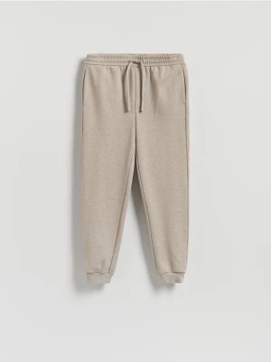Reserved - Spodnie dresowe regular fit - beżowy