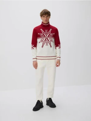 Reserved - Spodnie dresowe regular fit - złamana biel