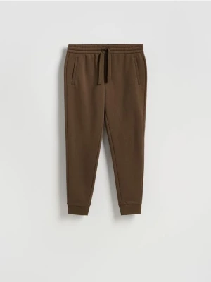 Reserved - Spodnie dresowe slim fit - brązowy