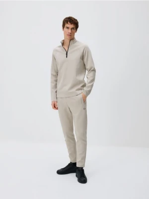 Reserved - Spodnie dresowe slim - jasnoszary