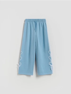 Reserved - Spodnie dresowe z kokardkami - jasnoturkusowy