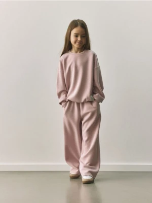 Reserved - Spodnie dresowe z modalem - brudny róż