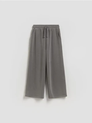 Reserved - Spodnie dresowe z modalem - ciemnoszary