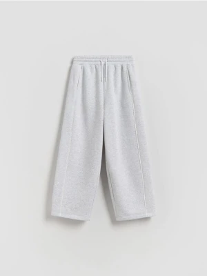 Reserved - Spodnie dresowe z ociepleniem - jasnoszary