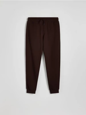Reserved - Spodnie dresowe ze ściągaczem - brązowy