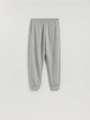 Reserved - Spodnie dresowe ze ściągaczem - jasnoszary