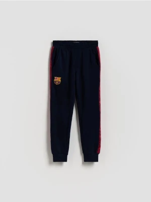 Reserved - Spodnie FC Barcelona - granatowy