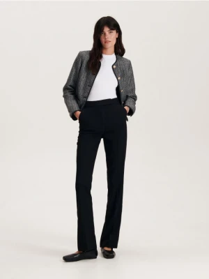 Reserved - Spodnie flare - czarny