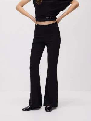 Reserved - Spodnie flare - czarny