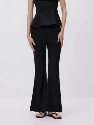 Reserved - Spodnie flare - czarny