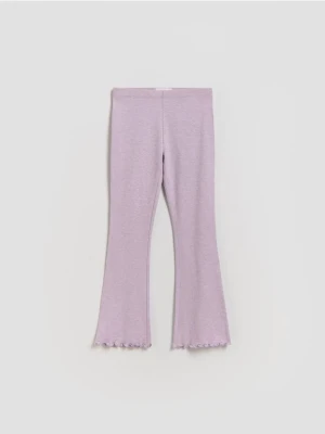 Reserved - Spodnie flare - lawendowy