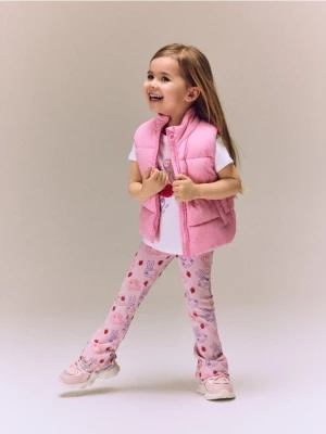 Reserved - Spodnie flare Świnka Peppa - lawendowy