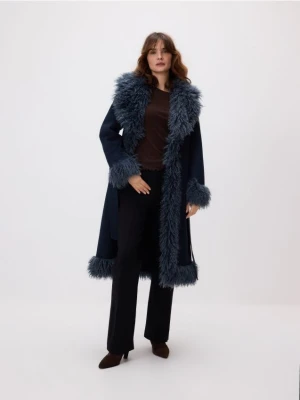 Reserved - Spodnie flare z przeszyciem - czarny