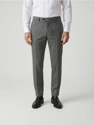 Reserved - Spodnie garniturowe slim fit - ciemnoszary